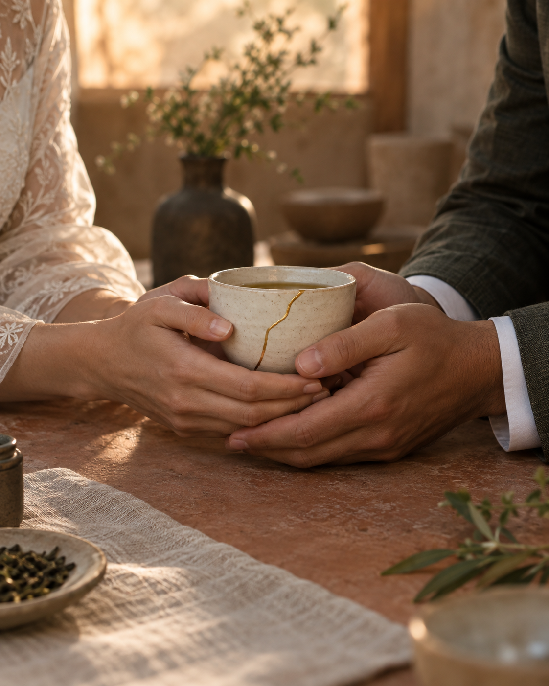 Kintsugi wedding moment