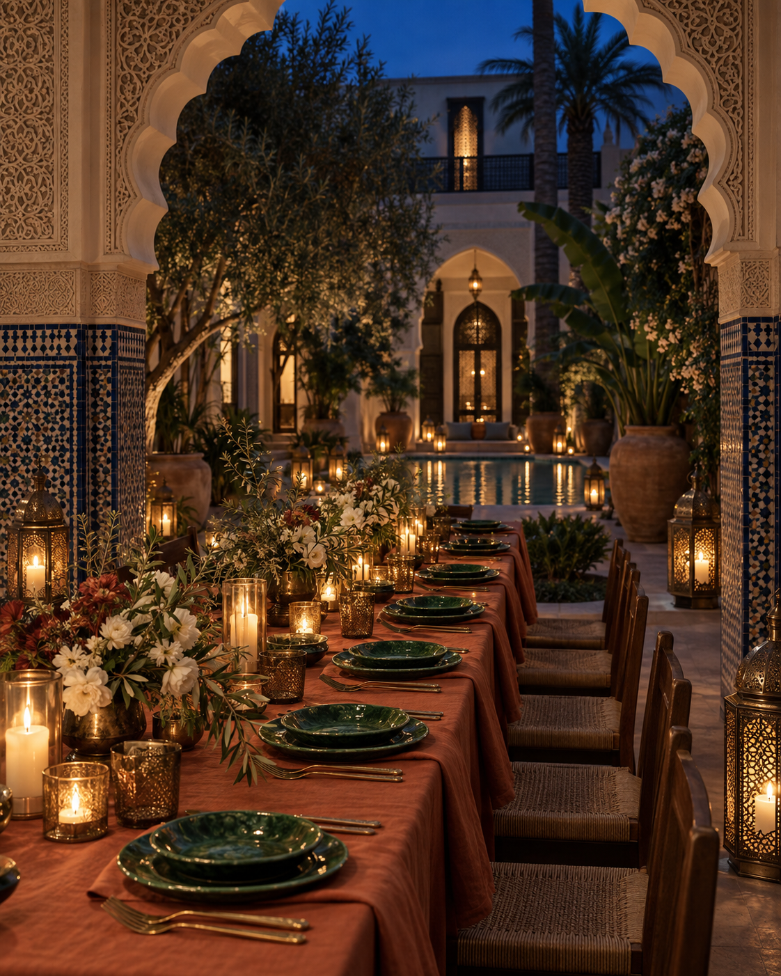 Riad wedding moment