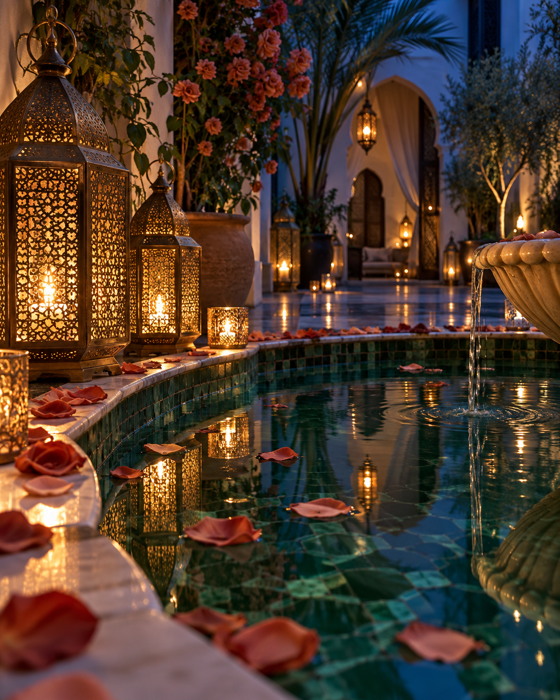 Riad wedding moment